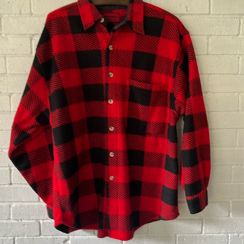 Blueprint Design Programme Flannel Plaid Shirt Men’s Long Sleeve Size M Vintage